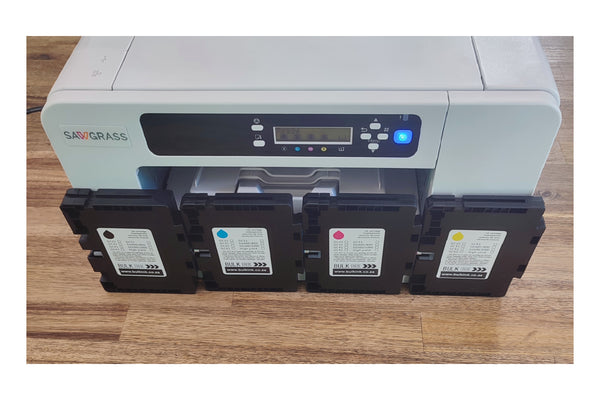 Aomya Cartouches Sublimation GC41 - Compatibles IPSIO SG3100/SG2100, 4 Couleurs (Noir 40ml, CMJ 32ml)