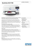 Epson SureColor SC-F100 Dedicated A4 Dye Sub printer