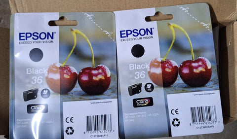 Epson genuine Black #36 Cartridges